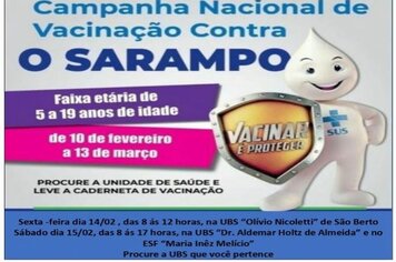 Campanha Nacional de Vacinação contra o Sarampo